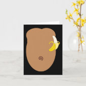 Monkey Halloween Costume Kaart (Gele Bloem)