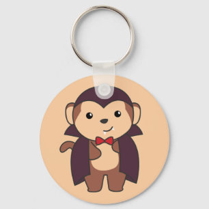 Monkey Halloween Cute Devil Kinder Vampire Costume Sleutelhanger