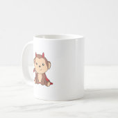 Monkey Halloween Cute Devil Kinder Witches Costume Koffiemok (Voorkant links)