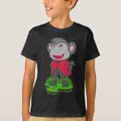 Monkey Halloween Vampire T-shirt (Voorkant)