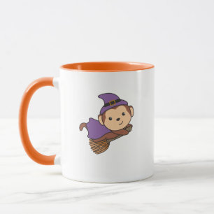 Monkey Halloween Witch Kinder Witch Costume Mok