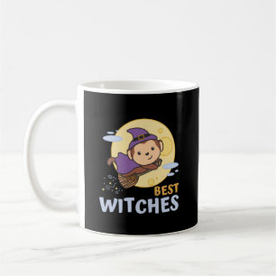 Monkey Halloween Witch Kinderen Witches Best Witch Koffiemok