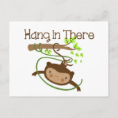 Monkey hangt daar achter briefkaart (Voorkant)