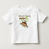 Monkey hangt daar achter kinder shirts (Voorkant)