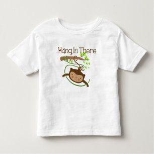 Monkey hangt daar achter kinder shirts