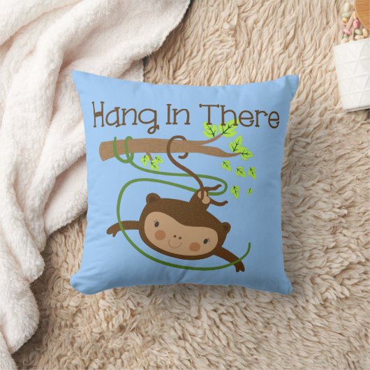 Monkey hangt daar achter kussen (Deken)
