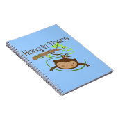 Monkey hangt daar achter notitieboek (Rechterzijde)