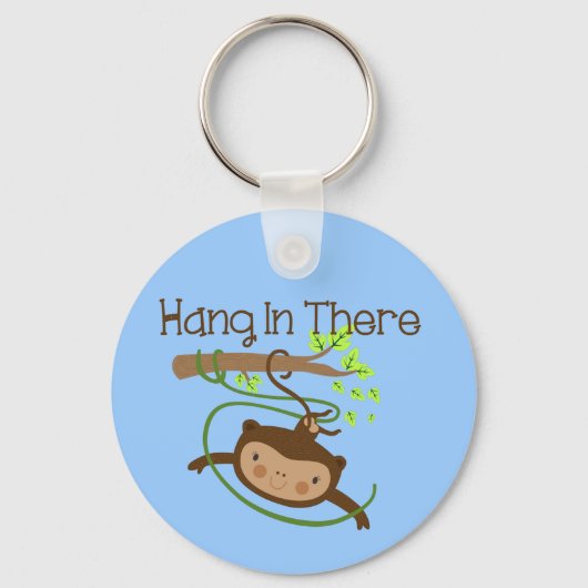 Monkey hangt daar achter sleutelhanger (Voorkant)