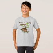 Monkey hangt daar achter t-shirt (Voorkant volledig)