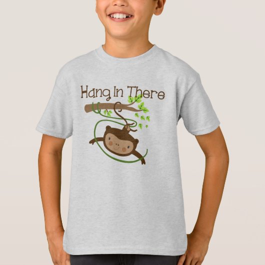 Monkey hangt daar achter t-shirt (Voorkant)