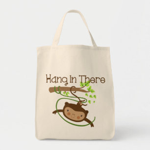 Monkey hangt daar achter tote bag