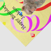 Monkey Happy Birthday-discussiestuk Tissuepapier (Detail)