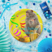 Monkey Happy Birthday Paper Borden Papieren Bordje (Feest)