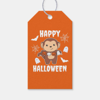 Monkey Happy Halloween Pumpkin Bat Costume Cadeaulabel