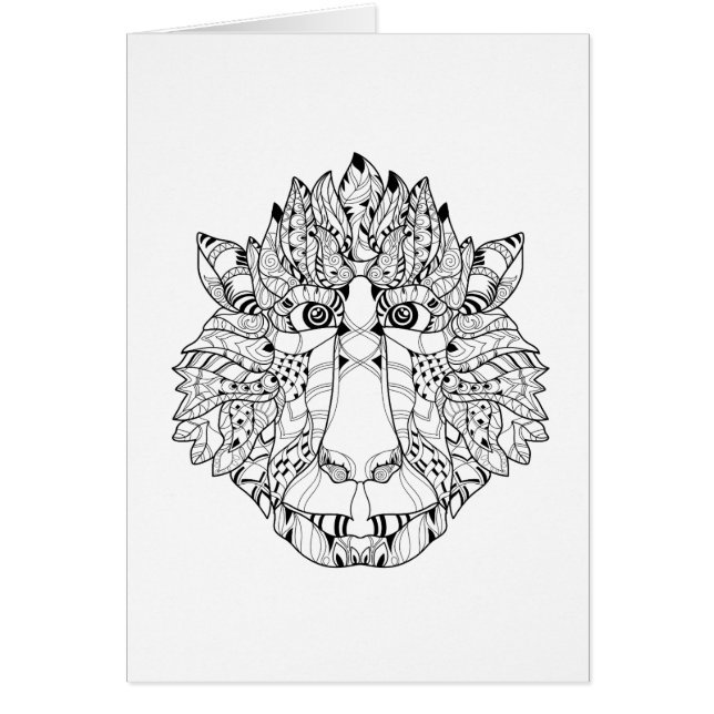 Monkey Head Doodle (Voorkant)
