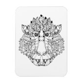 Monkey Head Doodle Magneet (Verticaal)