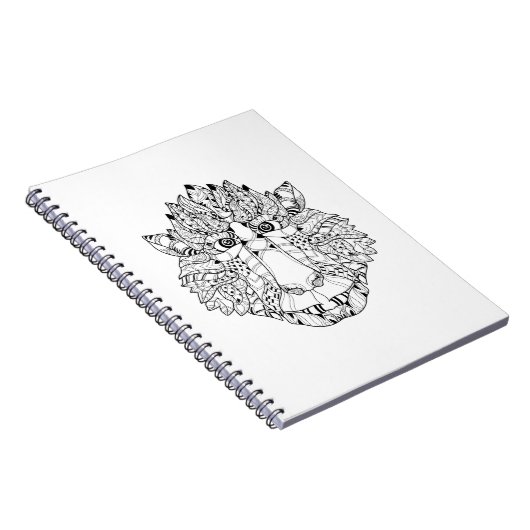 Monkey Head Doodle Notitieboek (Rechterzijde)