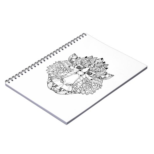 Monkey Head Doodle Notitieboek (Linkerzijde)