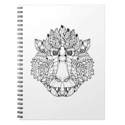 Monkey Head Doodle Notitieboek (Voorkant)