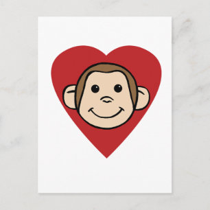 Monkey Heart Briefkaart