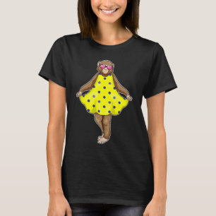 Monkey Hearts Polka Dots Jurk T-shirt