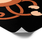Monkey Holding Nana Kostuum Fun Easy Halloween Gif Poster (Hoek)