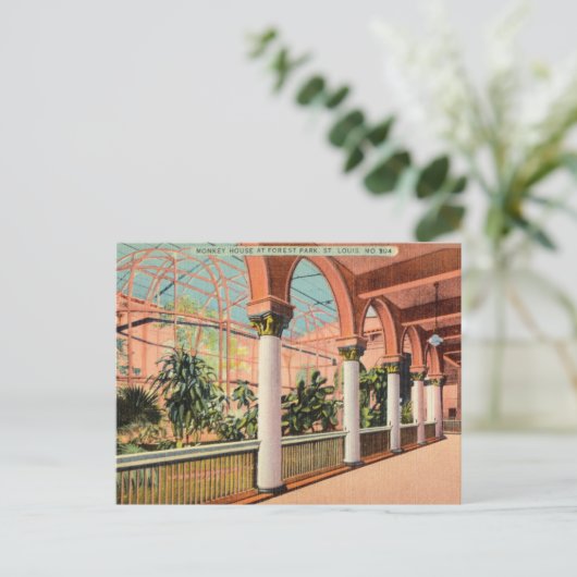 Monkey House, Forest Park, St. Louis Missouri Briefkaart (Staand voorkant)