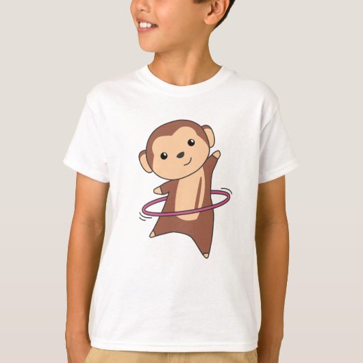 Monkey Hullern Funny Dancing Sport Huller Tires T-shirt (Voorkant)