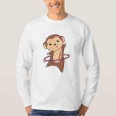 Monkey Hullern Funny Dancing Sport Huller Tires T-shirt (Voorkant)