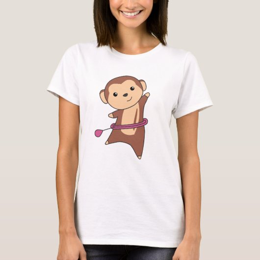 Monkey Hullern Funny Dancing Sport Huller Tires T-shirt (Voorkant)