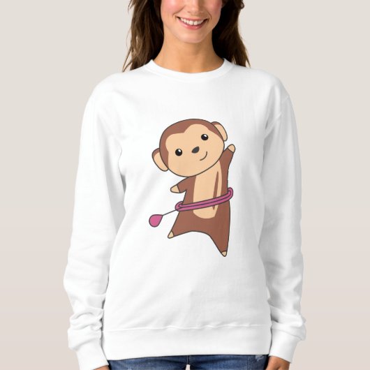 Monkey Hullern Funny Dancing Sport Huller Tires Trui (Voorkant)