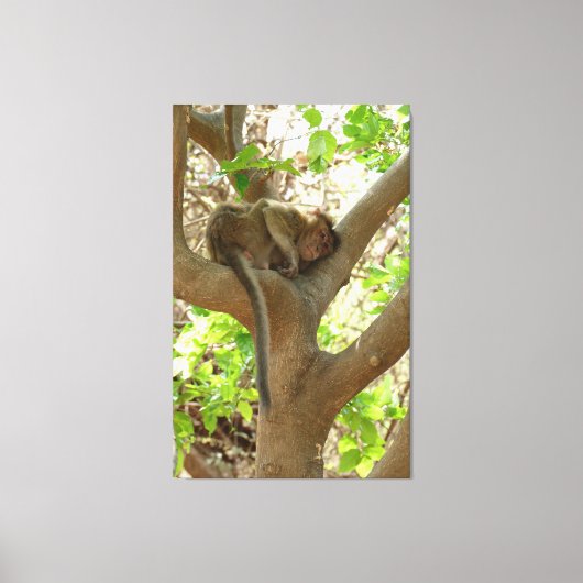 Monkey - Ik ben sober Canvas Afdruk (Voorkant)