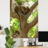 Monkey - Ik ben sober Poster (Thuiskantoor)