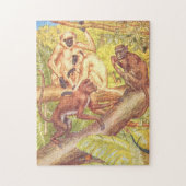 Monkey Illustration  Childrens Book Legpuzzel (Verticaal)