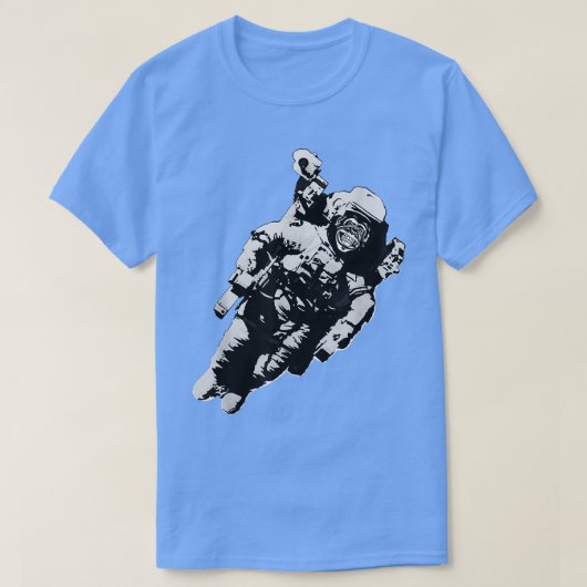 Monkey In An Astronaut Space Monkey Astrology T-shirt (Design voorkant)