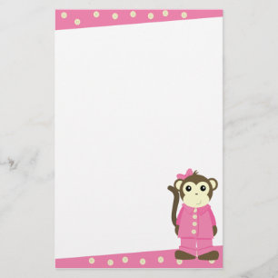 Monkey in Pajamas Briefpapier