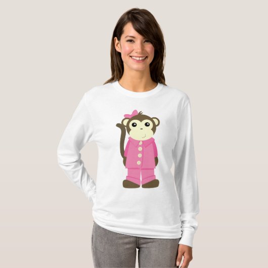 Monkey in Pajamas T-shirt (Voorkant volledig)