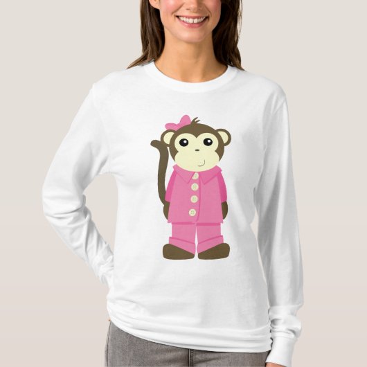 Monkey in Pajamas T-shirt (Voorkant)