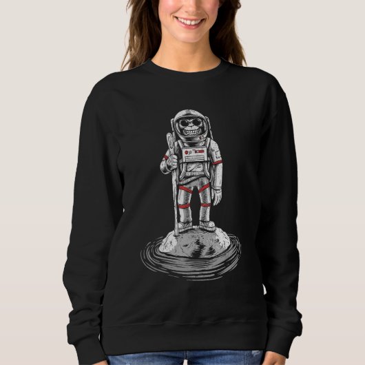 Monkey in Space Astronaut Monkey Trui (Voorkant)