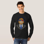 monkey in suit t-shirt (Voorkant volledig)