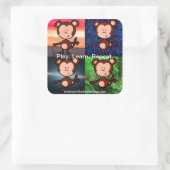 Monkey in the Middle Apps stickers (Tas)