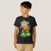 Monkey Inline skating Roller schaatsen T-shirt (Voorkant volledig)