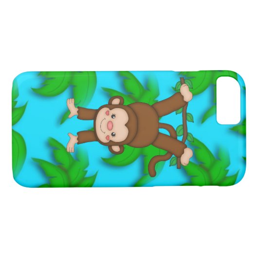 Monkey iPhone 7 nauwelijks hoesje (Achterkant (Horizontaal))