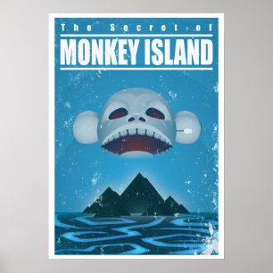 Monkey Island Travel Poster