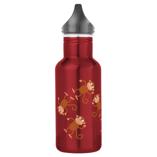 Monkey Kind Water Flacon met naam Waterfles (Links)