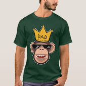 Monkey King Dad Het dragen van een zonnebril Manne T-shirt (Voorkant)