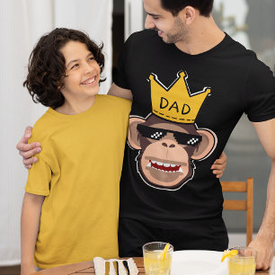 Monkey King Dad Het dragen van een zonnebril Manne T-shirt