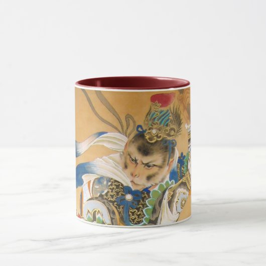 Monkey King Sun Wukong Chinese art mok (Midden)