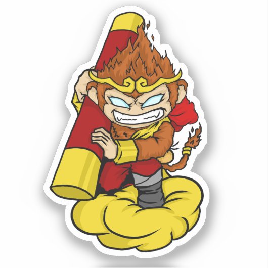 MONKEY KING SUN WUKONG STICKER (Voorkant)