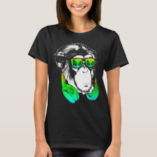 Monkey koeleraar aap DJ hoofdtelefoon Ideaal voor T-shirt